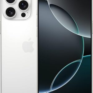 iPhone 16 Pro Max 256 GB: 5G Mobile Phone with Camera Control, 4K 120 fps Dolby Vision and a Huge Leap in Battery Life. Works with AirPods; White Titanium